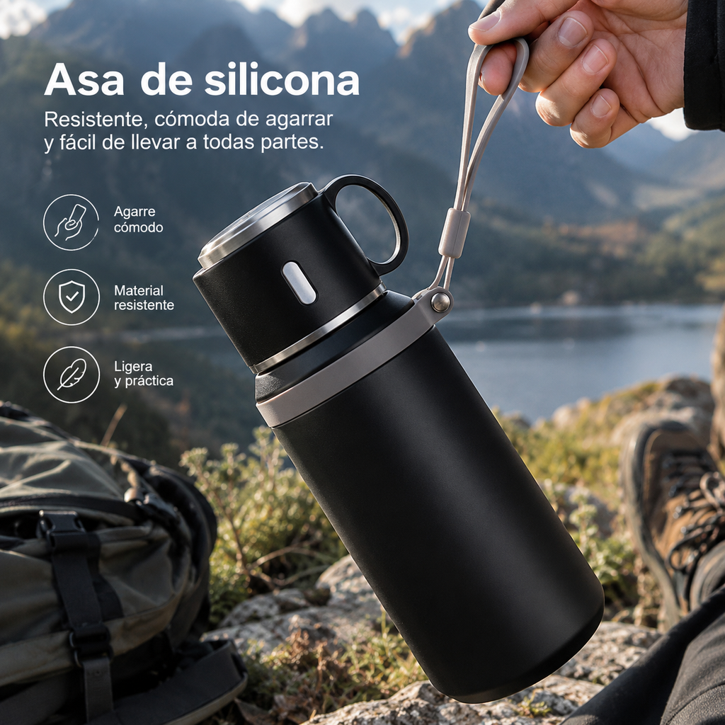 Botella isotérmica de acero inoxidable-Aislante 24 horas