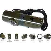 Kit de Supervivencia Multifunción 5 en 1 para Senderismo y Aventura