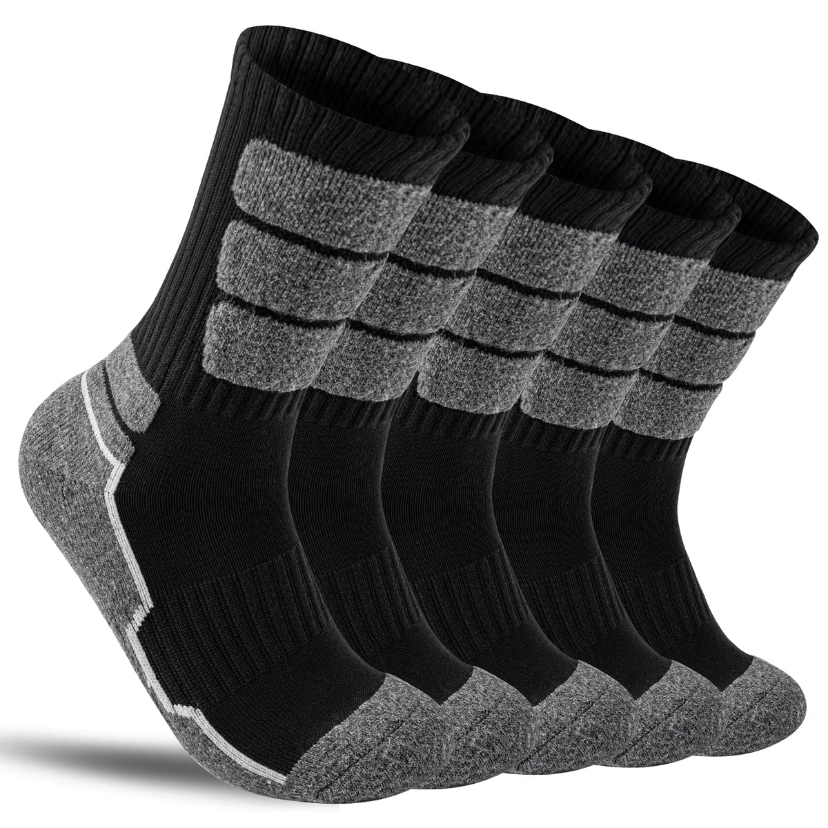 Calcetines Merino Hiking - Antisudor, Antibacteriano (Pack 5 pares)