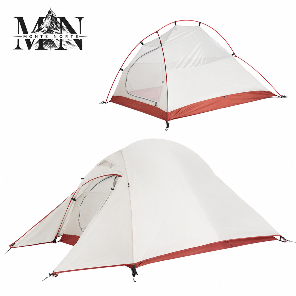 Tienda Ultraligera Camping 2-3 Personas - Autoportante Impermeable