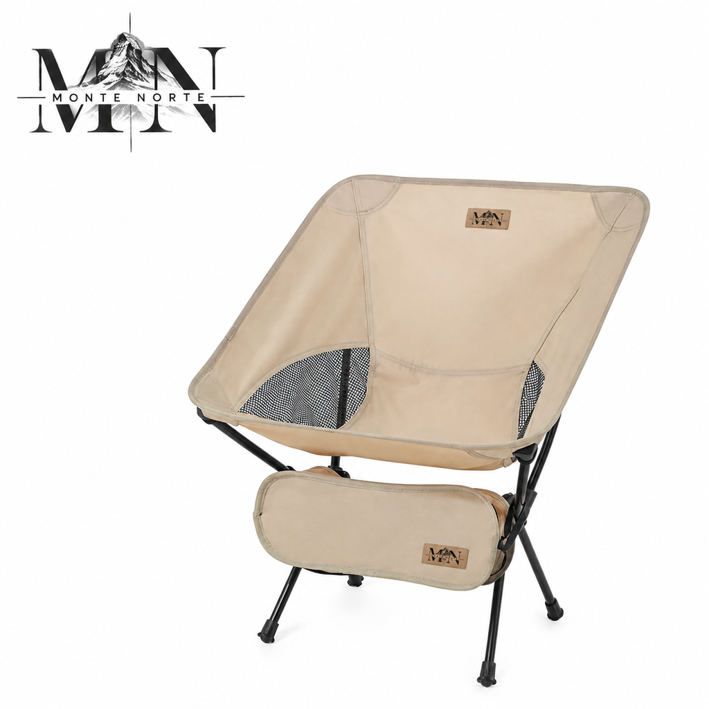 Silla Táctica Camping Plegable con Respaldo - Ultraligera