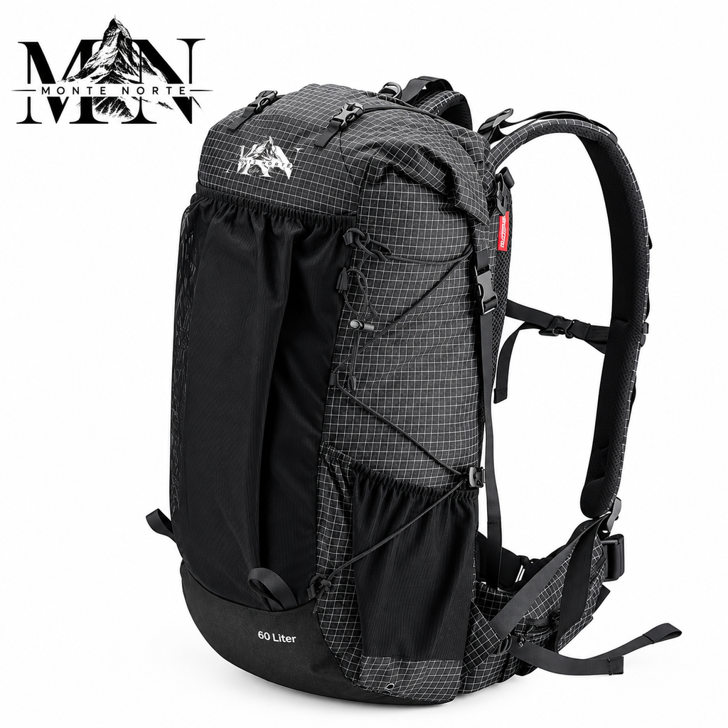 Mochila Trekking 40-60L Impermeable - Senderismo y Camping
