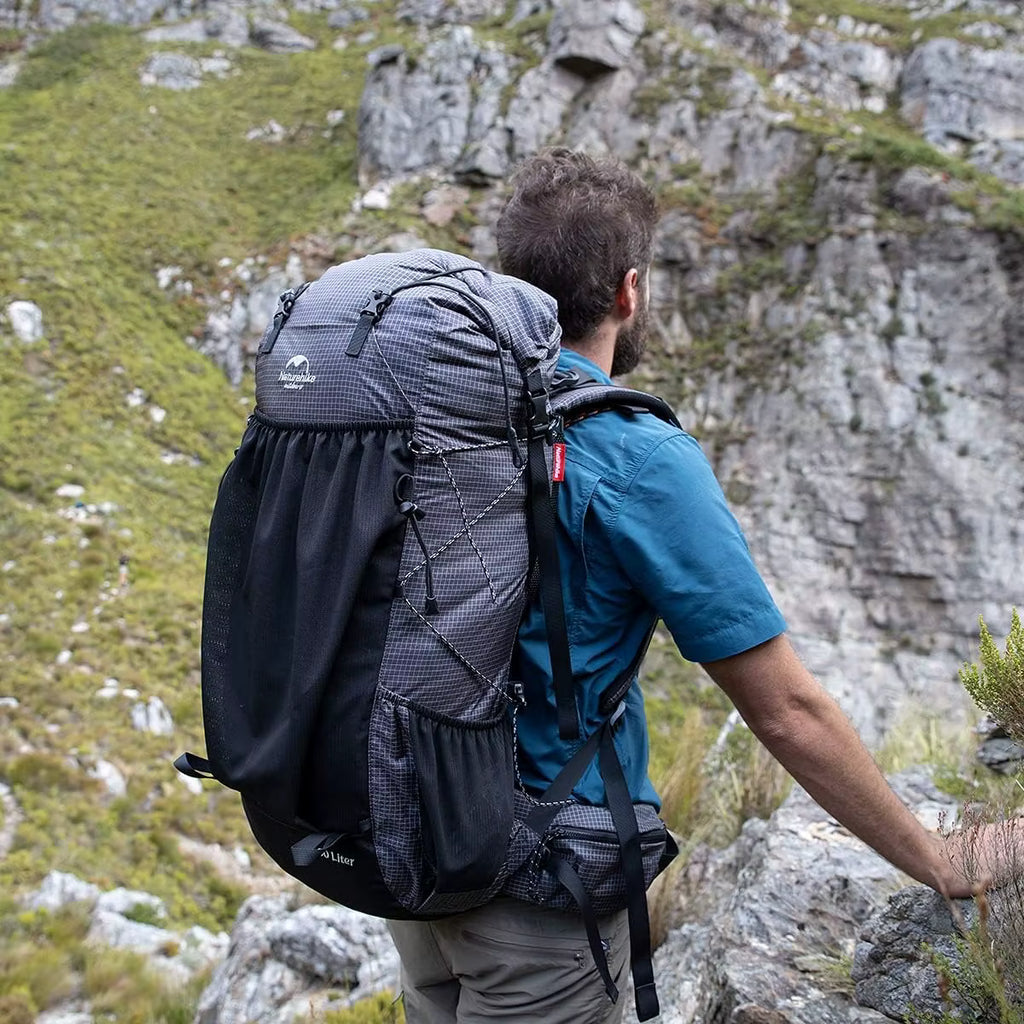 Mochila Trekking 40-60L Impermeable - Senderismo y Camping