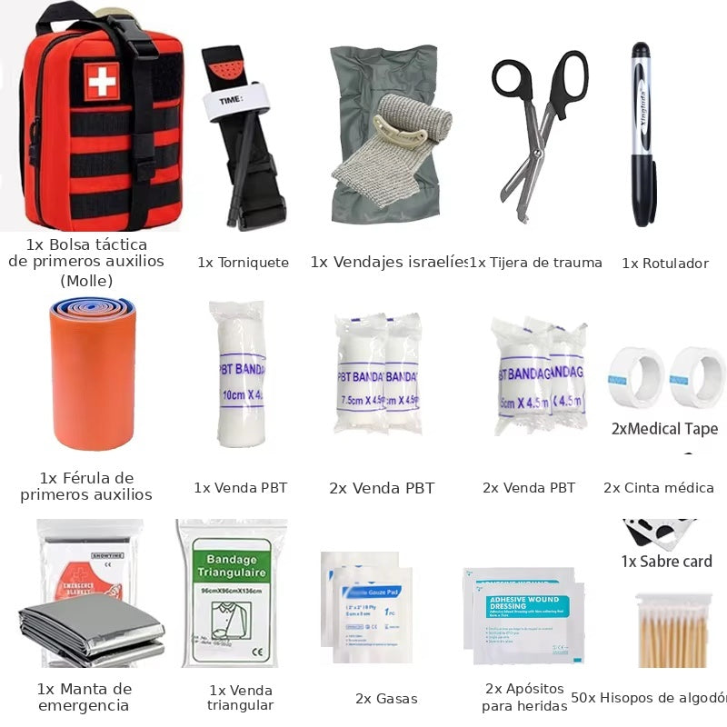 Kit Primeros Auxilios Compacto Camping - Supervivencia Outdoor